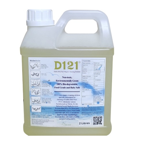 Dung dịch D121 Organic làm sạch tổ yến 2L